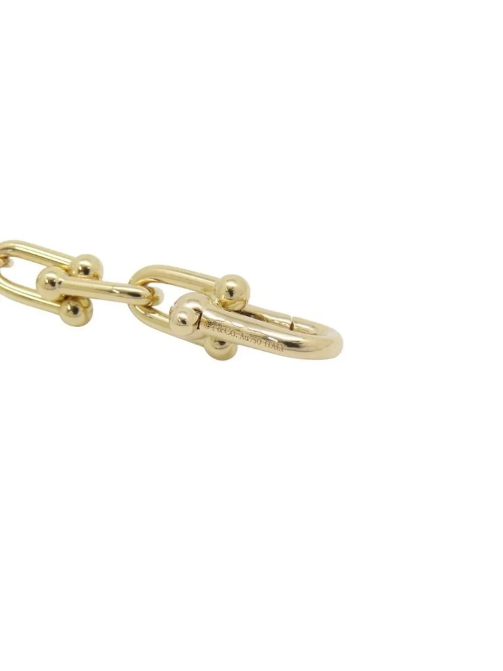 Tiffany & Co Bracelet HardWear Link Pearl Large Fresh Water 18k Yellow Gold